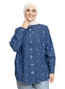 Circle - Blue E - Over Size Denim Shirt - Khotwh
